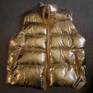 Robins Jean Gold Puffy Vest